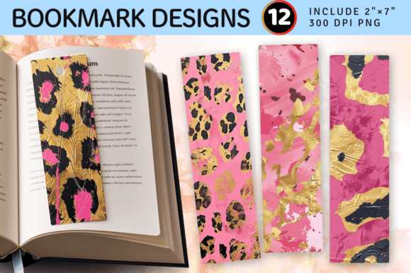 Download Pink and Gold Leopard PNG Bookmark Desig - Leopard png Collection