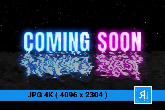 Download Coming Soon 80s Retro Neon Glow Text 4k - Neon glow Collection