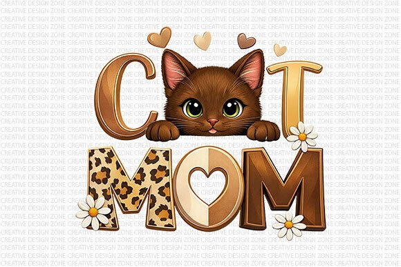 Download Cat Mom Leopard PNG Design - Leopard png Collection