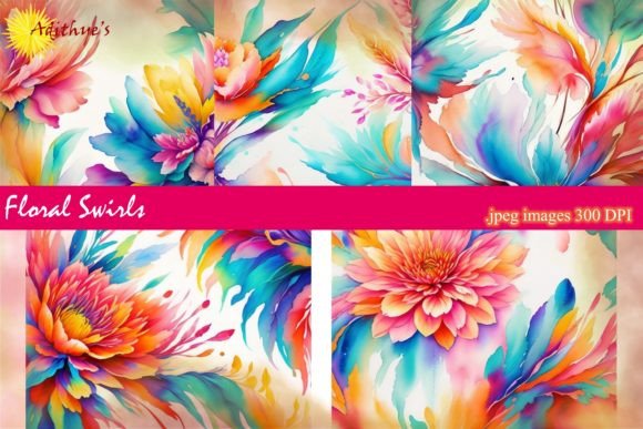 Download Abstract Watercolor Flower Macro Art - Premium Resources