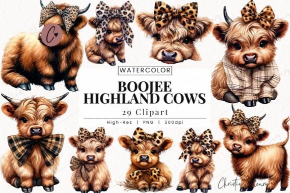 Download Boojee Highland Cow Clipart, Leopard PNG - Leopard png Collection
