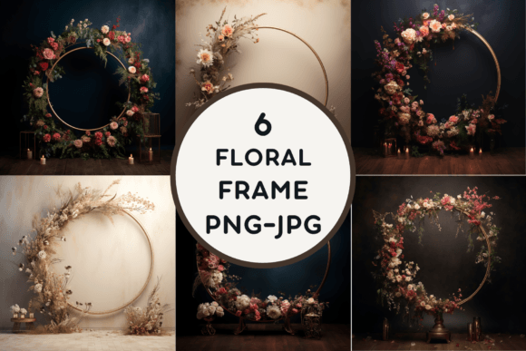 Download Boho Round Floral Fame PNG-JPG - Fame Collection