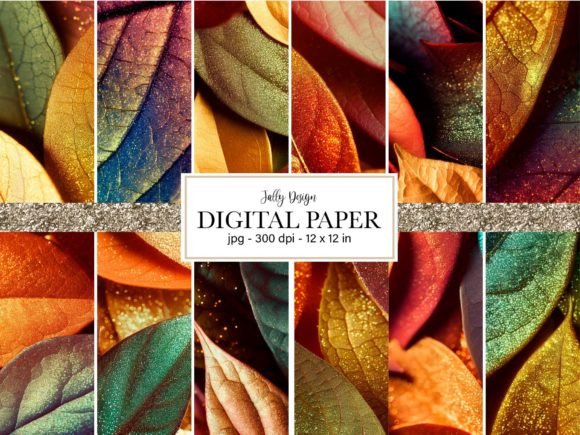 Download Leaves Macro Photography Digital Paper - Macro Collection