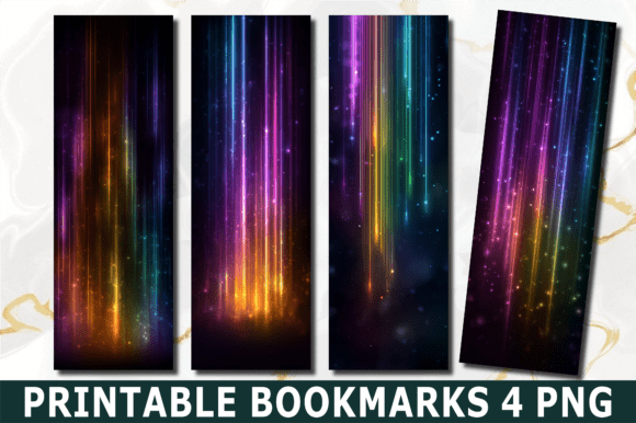 Download Neon Glow Abstract Laser Line Bookmark - Neon glow Collection