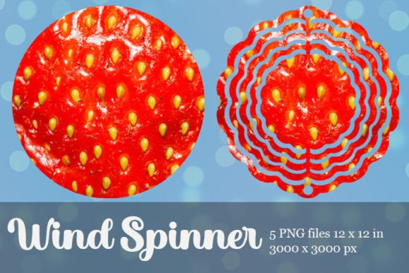 Download Red Strawberry Macro Photo Wind Spinner - Premium Resources